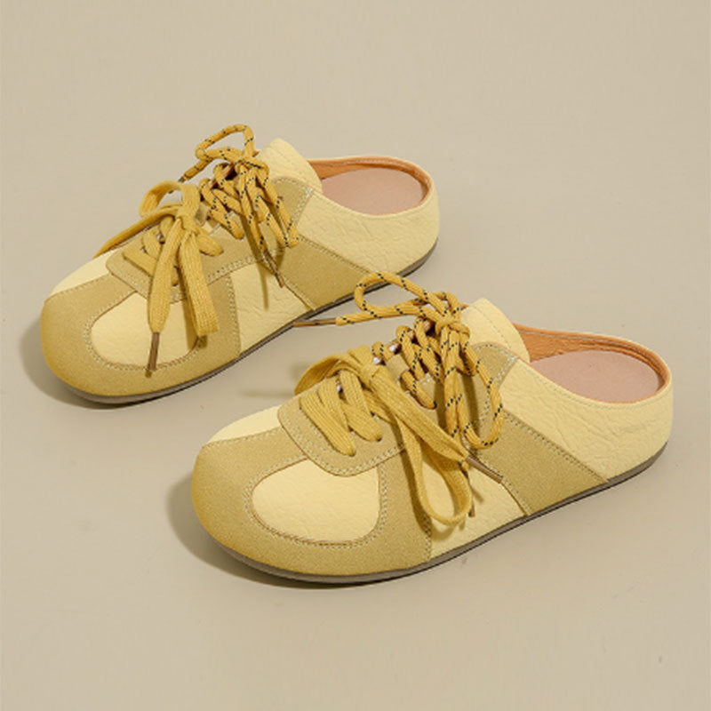 Damen lässige Schnür-Slipper EB