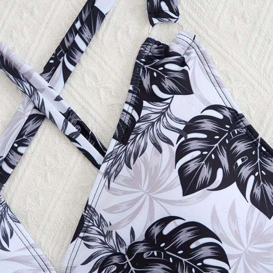 Damen Tankini-Set mit floralem Oberteil und klassischer Bikini-Hose EB