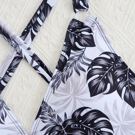 Damen Tankini-Set mit floralem Oberteil und klassischer Bikini-Hose EB