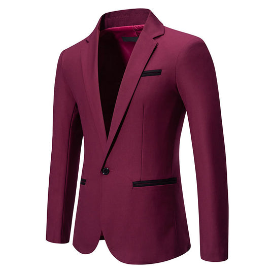 Herren eleganter Blazer mit modischem Schnitt und feinen Akzenten EB