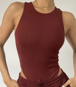 Damen Körpernahes Trägertop mit elegantem Rundhalsausschnitt und weichem Material EB