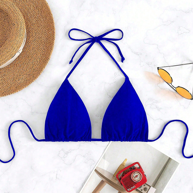 Damen Triangel-Bikini mit verstellbaren Trägern und elegantem Design EB