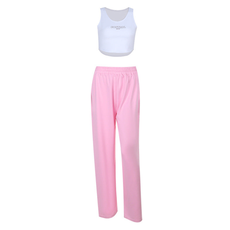 Damen bequeme Freizeithose mit elastischem Bund und weitem Schnitt EB