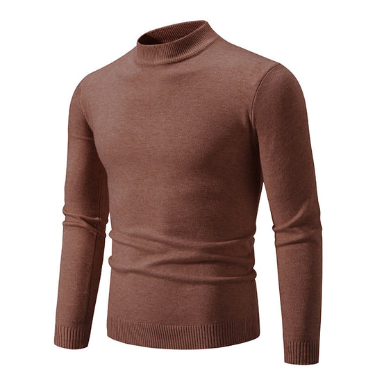 Herren modischer Rollkragenpullover aus feiner Strickqualität EB