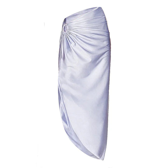 Damen Badeanzug mit elegantem Wickelrock EB