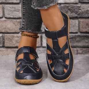 Damen Komfortable Freizeitschuhe mit verstellbarem Riemen EB