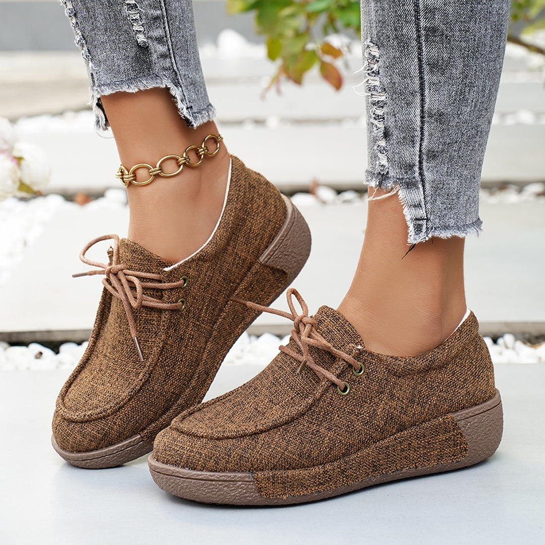 Damen Alltagssneakers mit weicher Textiloberfläche und flexiblem Sohlenrand EB