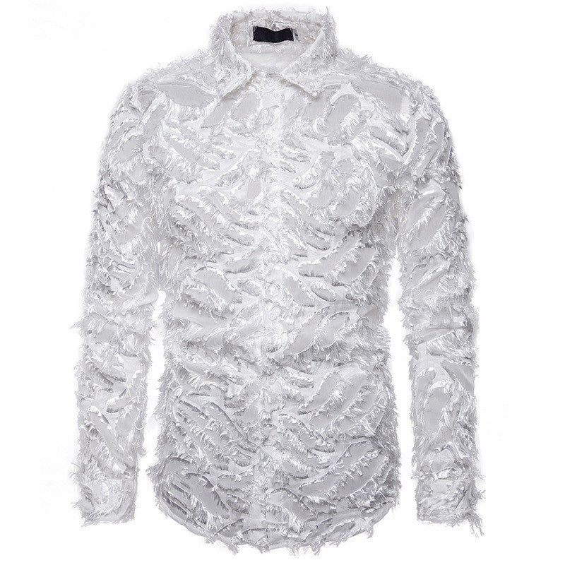 Herren Modisches Hemd mit strukturiertem Design EB