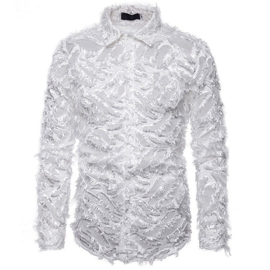 Herren Modisches Hemd mit strukturiertem Design EB