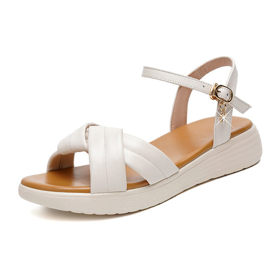 Damen Sportliche Sandalen mit modischem Riemendesign und bequemem Fußbett EB