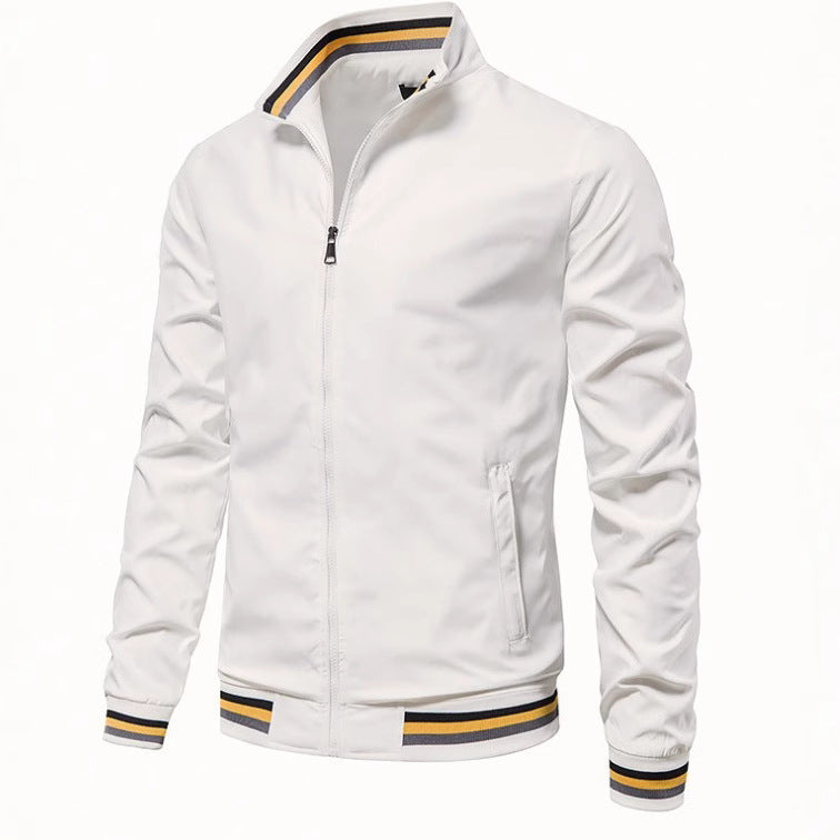 Herren modische Bomberjacke mit elastischen Bündchen EB
