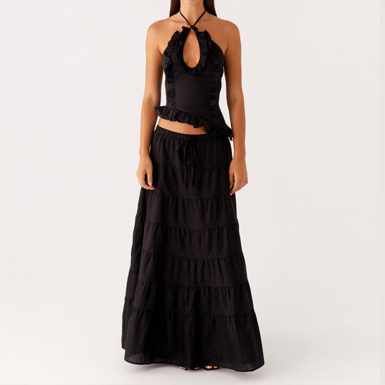 Damen Blusenkleid mit floralen Details EB