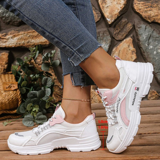 Damen Sportliche Sneakers mit atmungsaktivem Mesh-Obermaterial und komfortabler Dämpfung EB