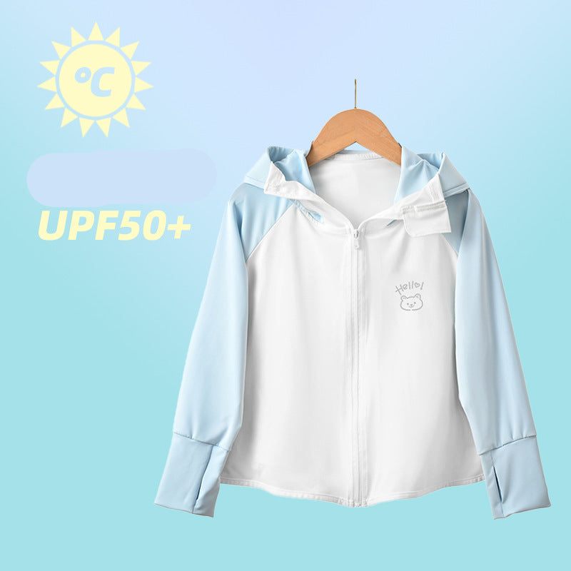 Damen atmungsaktive UV-Schutzjacke mit Kapuze EB