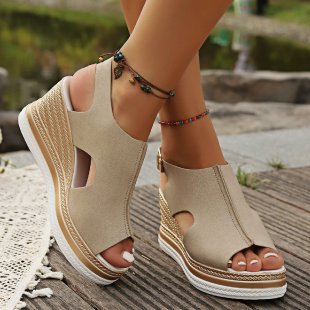 Damen Plattform Sandalen EB