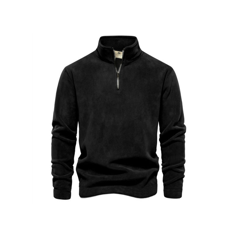 Herren Fleece-Pullover mit Stehkragen EB