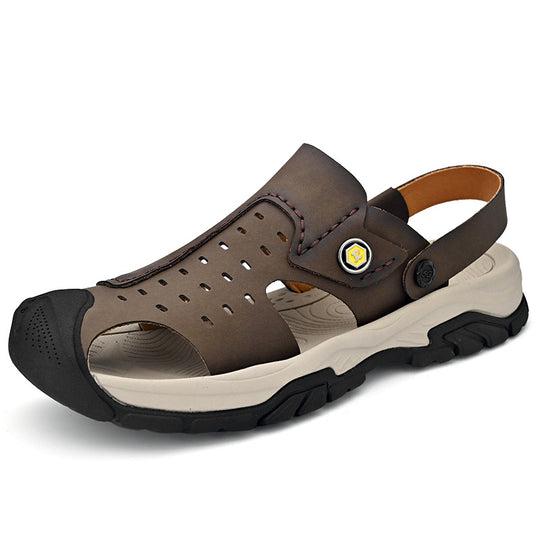 Herren Sandalen mit atmungsaktivem Design und rutschfester Sohle EB
