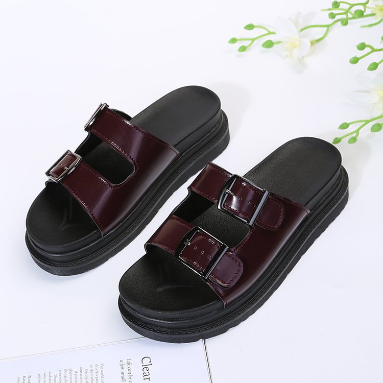 Damen Riemensandalen mit ergonomischem Fußbett und verstellbarem Schnallenverschluss EB