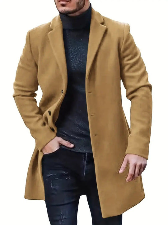 Herren Eleganter, zeitloser Wollmantel EB
