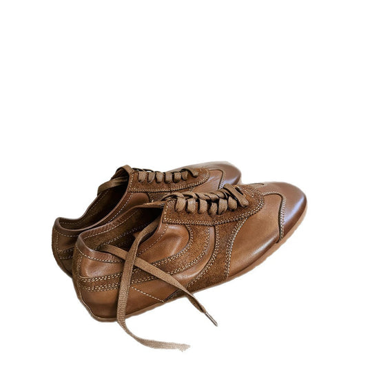 Damen Elegante Freizeit-Laufschuhe aus hochwertigem Leder mit atmungsaktiver Innensohle EB