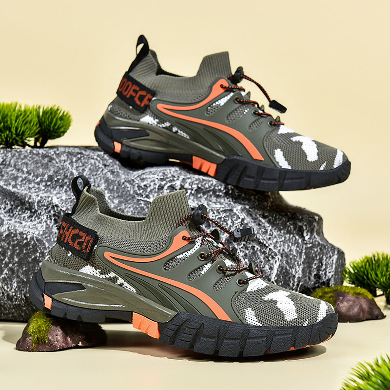 Damen Sportliche Outdoor-Sneaker mit atmungsaktivem Mesh-Obermaterial und rutschfester Sohle EB