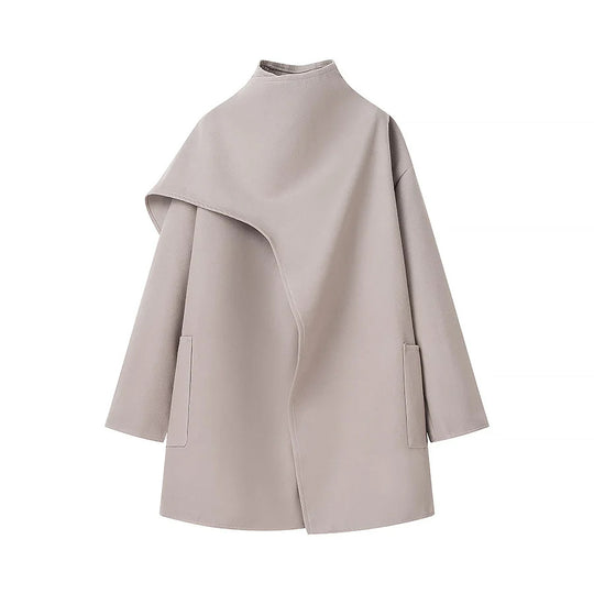 Damen Modische Übergangsjacke mit asymmetrischem Schnitt EB