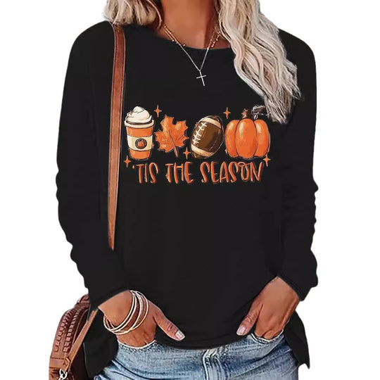 Damen Lässiges Langarmshirt mit elegantem Schnitt und komfortablem Stoff EB