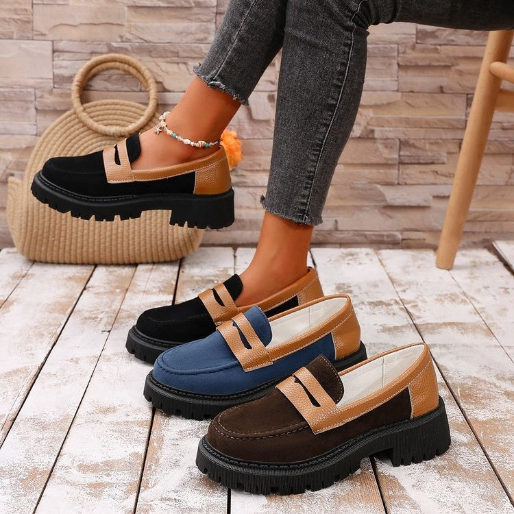 Damen modische Clogs mit robustem Plateau und elegantem Riemendesign EB
