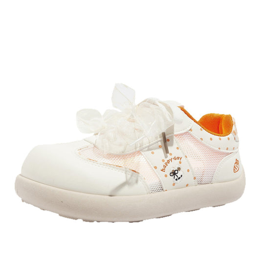 Damen Sneakers mit verspieltem Bogen-Design und atmungsaktiven Netzpanelen EB