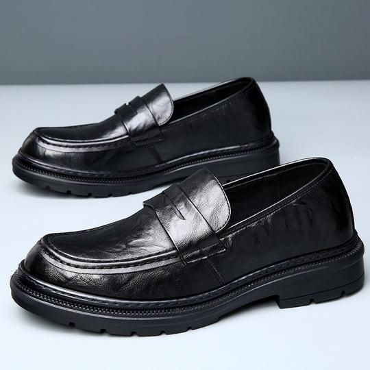 Herren Elegante Ledermokassins mit rutschfester Sohle EB