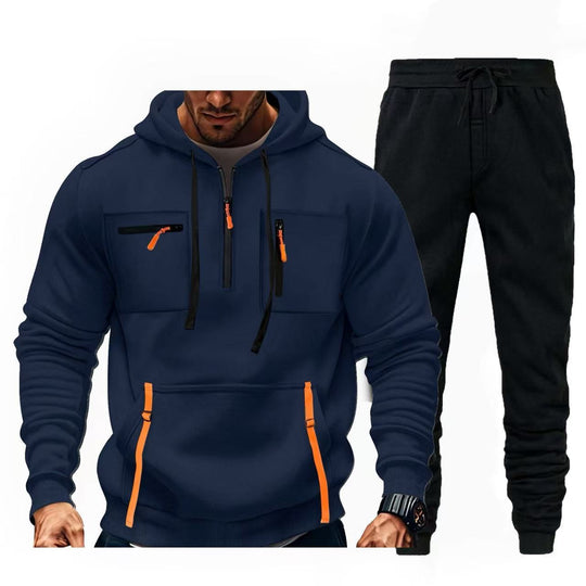 Herren multifunktionaler Kapuzenpullover und Jogginghose Kombination EB