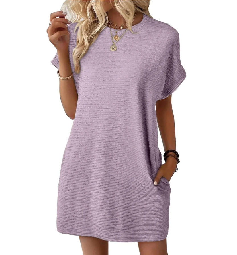 Damen Casual-Kleid mit lässigem Schnitt und praktischen Taschen EB