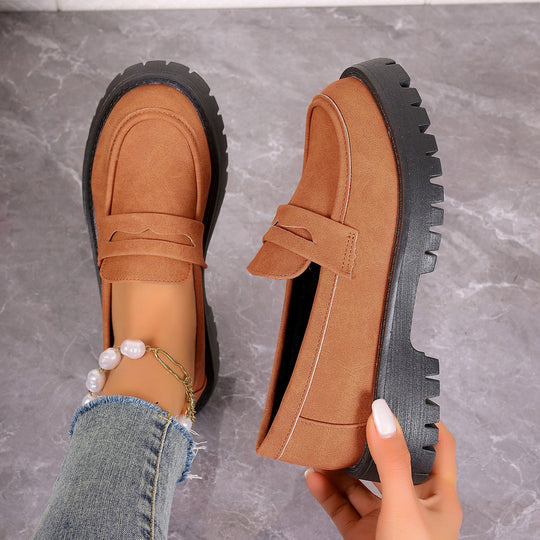 Damen Modische Loafers mit trendiger Sohle EB