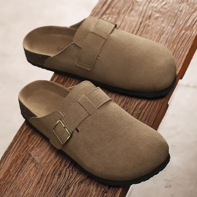 Damen elegante Clogs mit verstellbarem Riemen und rutschfester Sohle EB