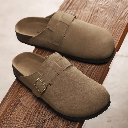 Damen elegante Clogs mit verstellbarem Riemen und rutschfester Sohle EB
