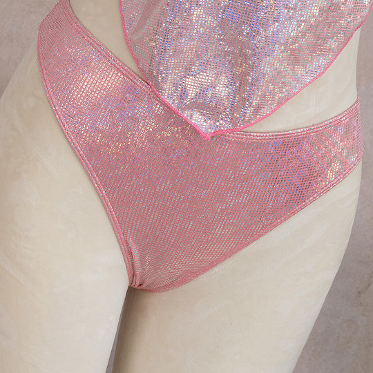 Damen Knapp geschnittenes Strandkleid mit Glitzereffekt EB
