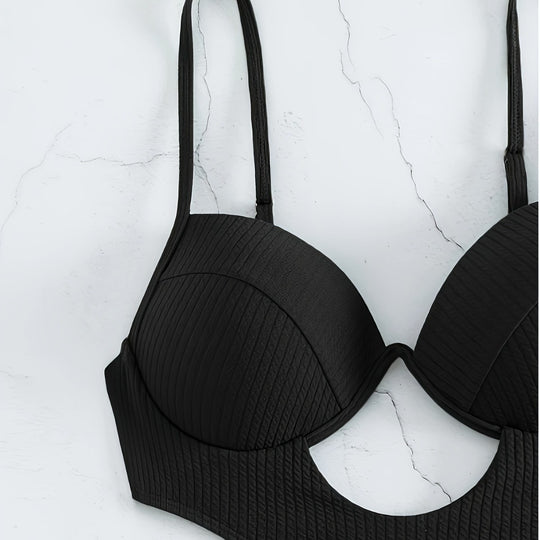 Damen Einteiler Badeanzug mit elegantem Cut-Out-Design und verstellbaren Trägern EB