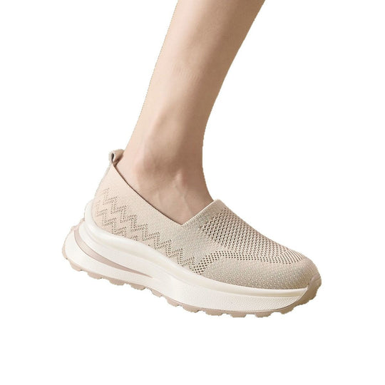 Damen Atmungsaktive Slip-On Sneakers mit flexiblem Dämpfungssystem EB