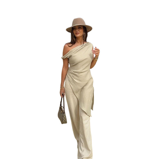 Damen asymmetrisches Top EB