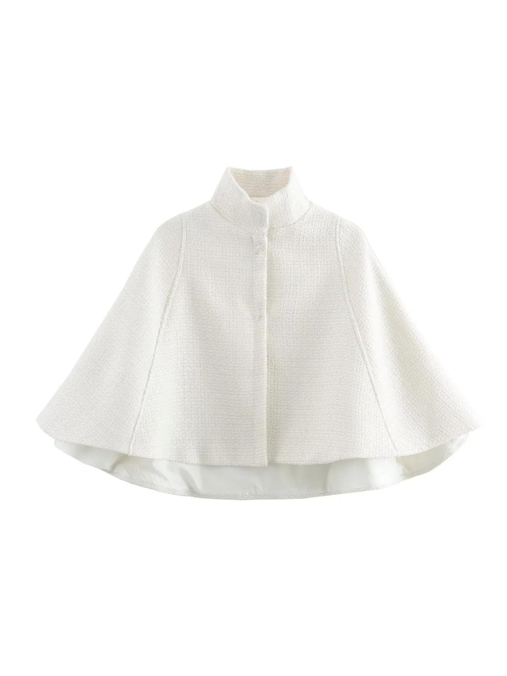Damen elegante Umhangjacke aus strukturiertem Gewebe EB