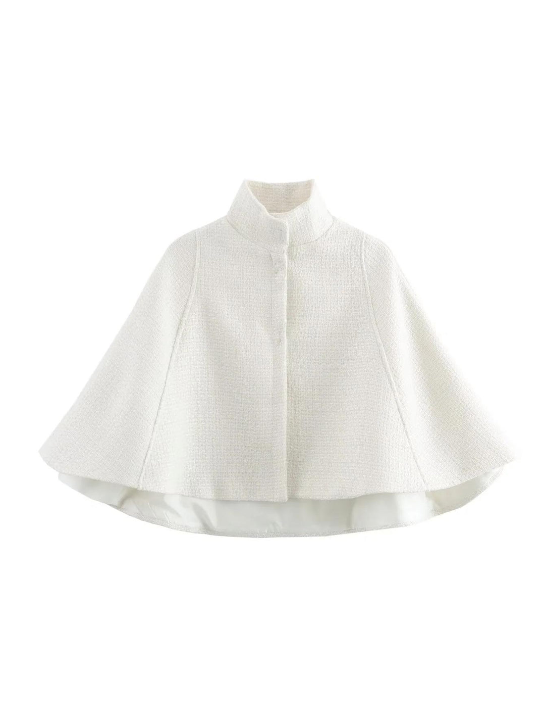 Damen elegante Umhangjacke aus strukturiertem Gewebe EB