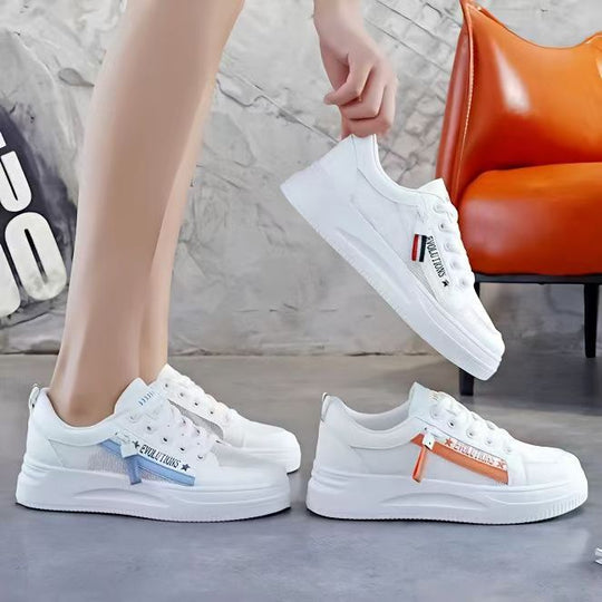 Damen Sportliche Sneakers mit robuster Gummisohle und atmungsaktiver Oberflächenstruktur EB