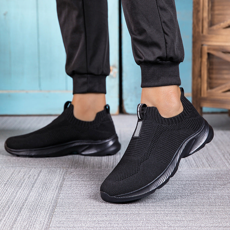 Damen Atmungsaktive Strick-Sneaker mit elastischem Einstieg EB