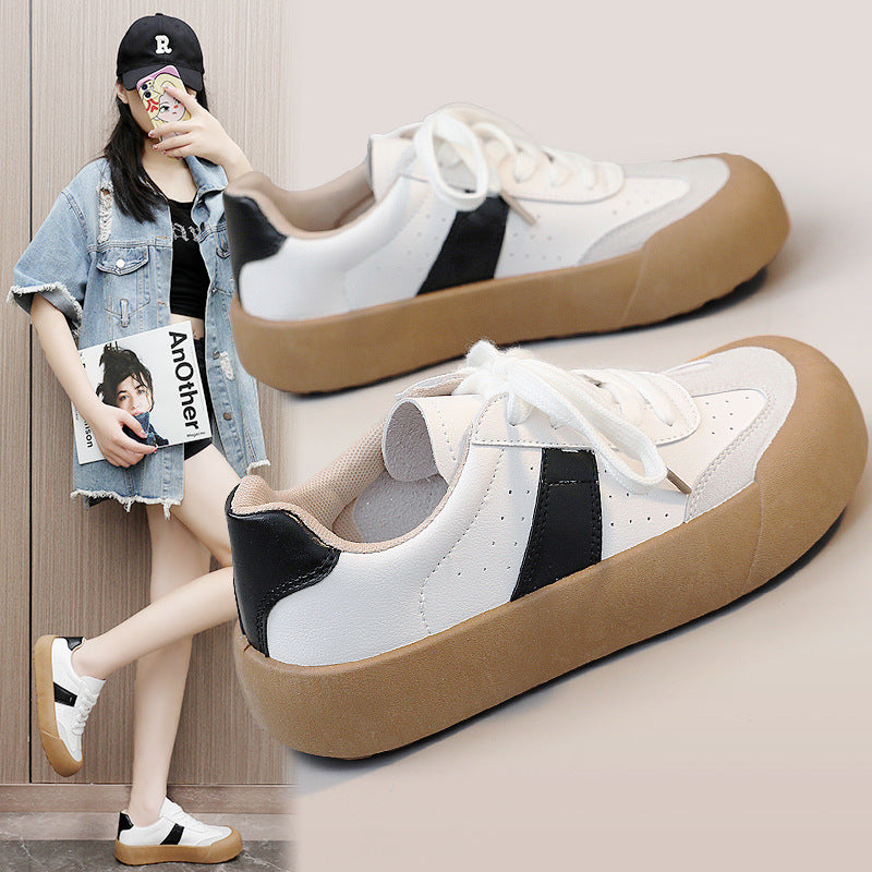 Damen Plattform Sneaker mit atmungsaktiver Oberfläche und rutschfester Sohle EB