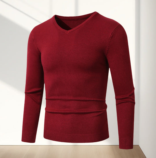 Herren eleganter V-Ausschnitt Pullover EB