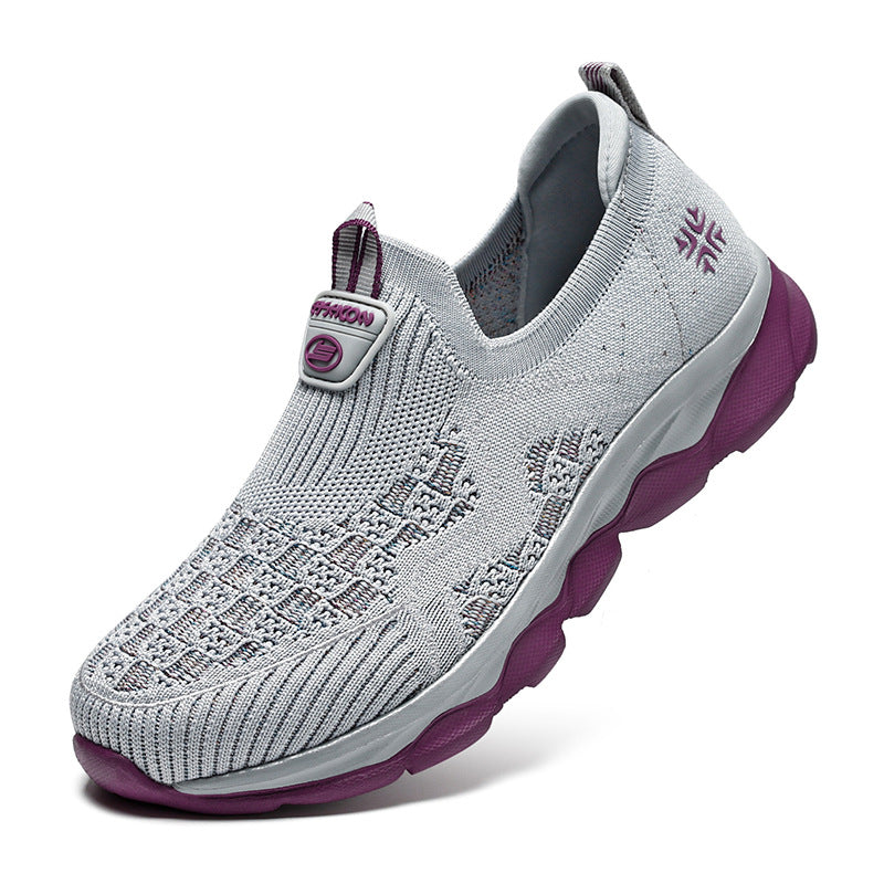 Damen Atmungsaktive Slip-On Sneakers mit flexibler Zwischensohle EB