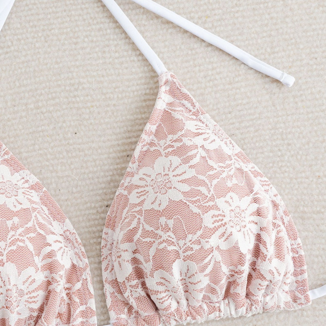 Damen Spitzen-Bikini-Set EB
