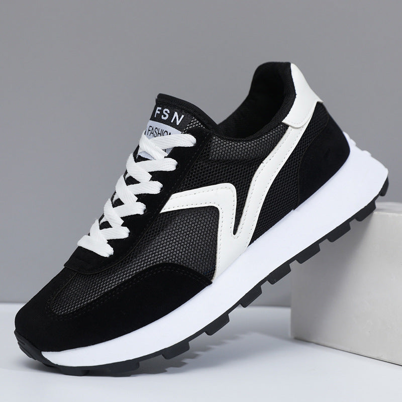 Damen Sportliche Leichtgewicht Sneaker mit rutschfester Laufsohle EB