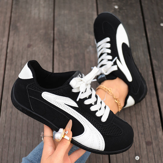 Damen Sportliche Sneaker mit atmungsaktivem Mesh-Material und rutschfester Sohle EB