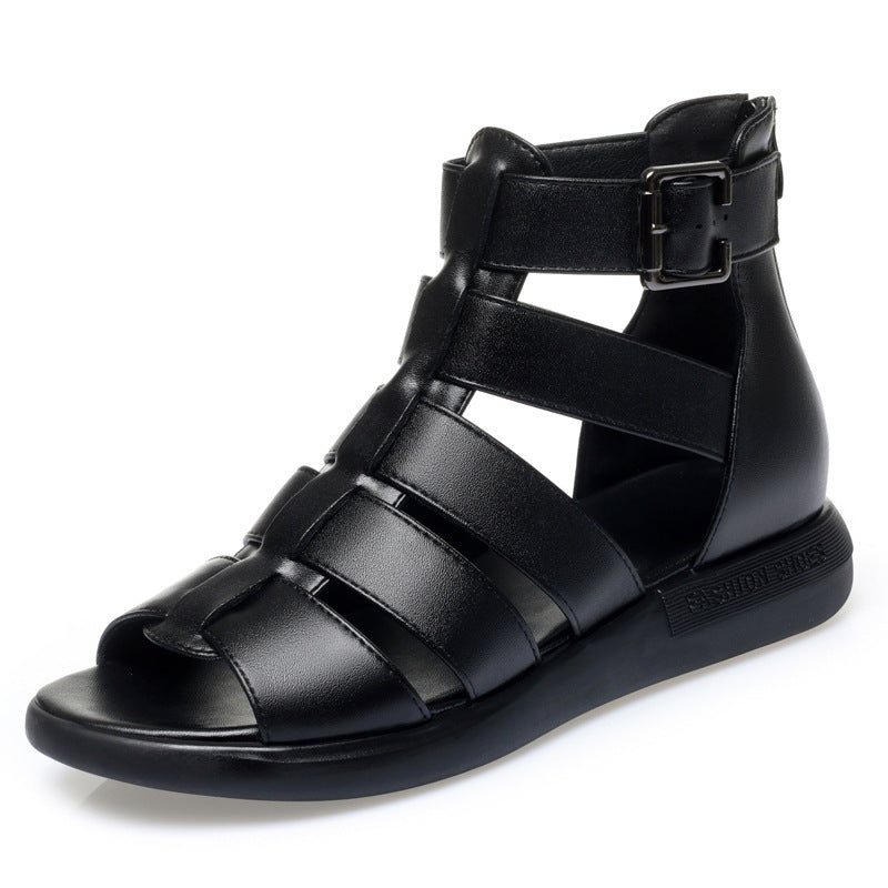 Damen Sandalen mit modischem Riemendesign und Komfortsohle EB